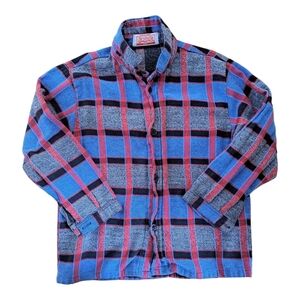 Vintage Klimagers Paris Plaid Shirt – Toddler 2T–3T Fit